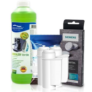 Siemens Lot De 10 Pastilles Nettoyantes TZ80001 + 6 Détartrantes TZ80002 Pour Machines à Café EQ