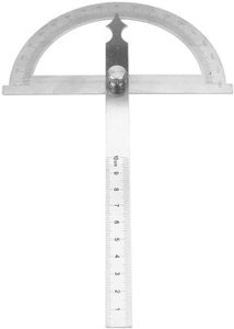 Rapporteur D'angle En Métal 0-180° - Rapporteur D'angle Universel En Acier Inoxydable Avec Vis De Verrouillage En Métal Pour écoles, Menuisiers, Bricoleurs, Peinture, Stylo à Dessin