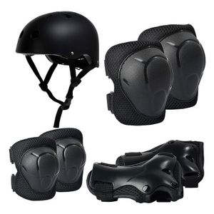 Kit Protection Patinage Enfant 3-10 Ans – Casque Léger + Coudières, Genouillères, Poignets, Pour Trottinette, Vélo, Roller, Ski, Snowboard