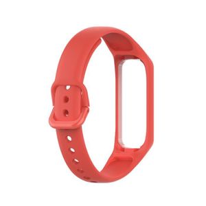 BRACELET MONTRE CONNEC. Rouge - Bracelet de rechange pour Samsung Galaxy Fit 2 SM R220, en Silicone, sport, pour femmes et hommes, Fi