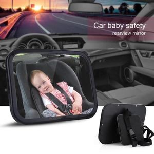 Caraele Cartoon Animal Bébé Miroir de voiture Vue arrière Bébé Rétroviseur  de siège arrière mignon Miroirs avec large vue cristalline pour les voitures