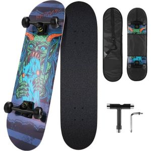 SKATEBOARD - LONGBOARD Skateboard 31''x8'' Planche à roulettes en érable 