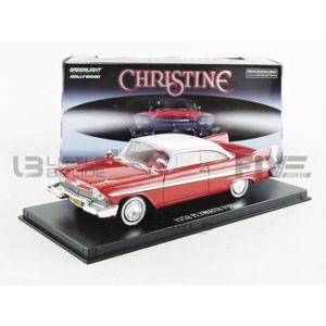 VOITURE - CAMION Voiture Miniature de Collection - GREENLIGHT COLLECTIBLES 1/43 - PLYMOUTH Fury Christine - 1958 - Red / White - 86529
