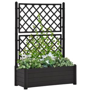 chemin/_de/_campagne Jardini/ère Jardiniere Cache Pot Porte Plante Fer Blanc Blanche 22.50 cm x 16 cm x 13.50 cm