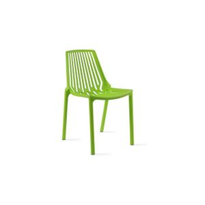 FAUTEUIL JARDIN  Chaise de jardin empilable en plastique vert - Ovi
