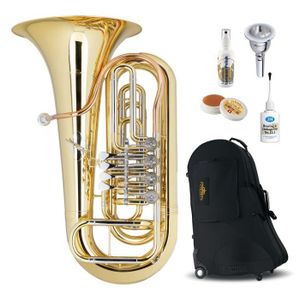 TUBA Lechgold BT-13-4L tuba en Sib vernis Deluxe set
