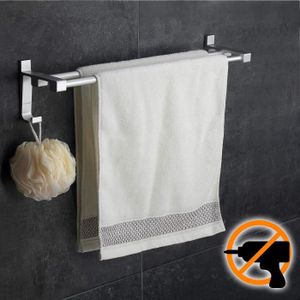 Hctina Barre de serviette Salle de bains Cuisine Support Mural Pour porte-serviettes Cuivre simple,30cm