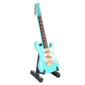 ALANO Mini guitare électrique décorative rouge GE93R-17 avec modèle guitare sur pied 