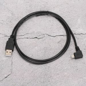CÂBLE INFORMATIQUE Câble de connexion micro USB vers USB, câble micro USB vers USB à angle droit durable noir, appareils GPS de la série Tomtom GO