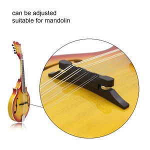 MANDOLINE Dioche Pont de mandoline ajustable en érable massif - accessoire de musique de qualité supérieure