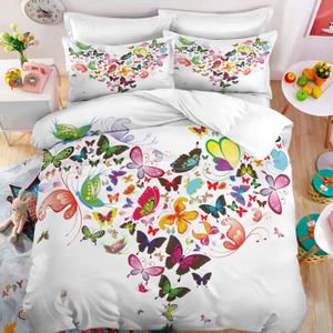 Papillons Flutter Kingsize Housse Couette Lot-Rose Neuf Papillons King Taille