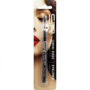 EYE-LINER - CRAYON Crayon eyeliner Kajalstift cosmétique noir 14cm avec aiguiseur applicateur éponge pour contour des yeux