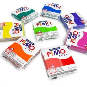 PATE POLYMÈRE FIMO Soft Polymer Oven Modelling Clay - 57g - Set of 8 - Rainbow Colours313