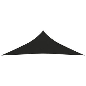 VOILE D'OMBRAGE Voile d'ombrage triangulaire en PEHD noir 160 g/m² - ZJCHAO - 5x5x6 m - Résistant aux UV et à la moisissure