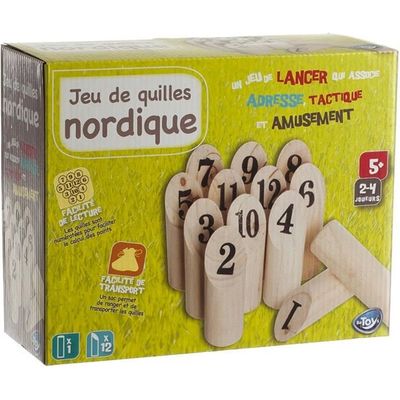 Small Foot Jeu De Quilles Active En Bois - Intérieur Et Extérieur Dès 3 Ans - 11912