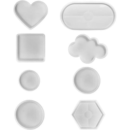 Lot De 8 Moules À Glace En Silicone Réutilisables Pour Enfants - Facile À Démouler - Sans Bpa