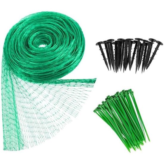 Royal Gardineer Bâche Protection Étang 3x4m - Filet Mailles 2x2cm Avec 8 Piquets - Anti-Feuilles Et Prédateurs