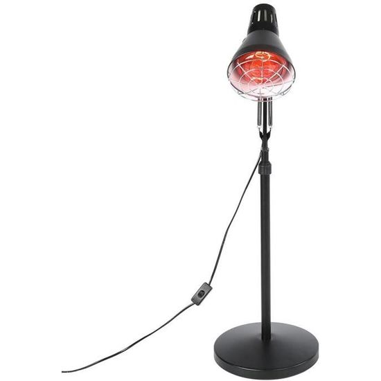 Lampe Chauffante Infrarouge 275W Sur Pied – Réglable 0-90°C, 4 Roues, Pour Soulager Muscles, Dos, Courbatures (adulte, Sportif, Sénior)
