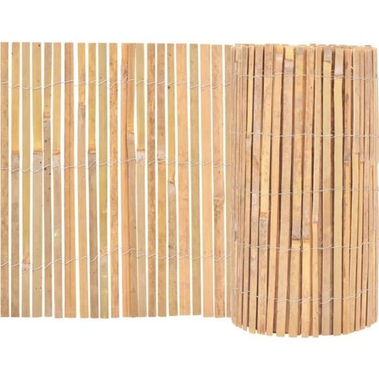 •4343FR Clôture en bambou Canisse en bambou brise-vue|Clôture Grillage|Panneau de clôture Jardin Volière 1000 x 50 cm