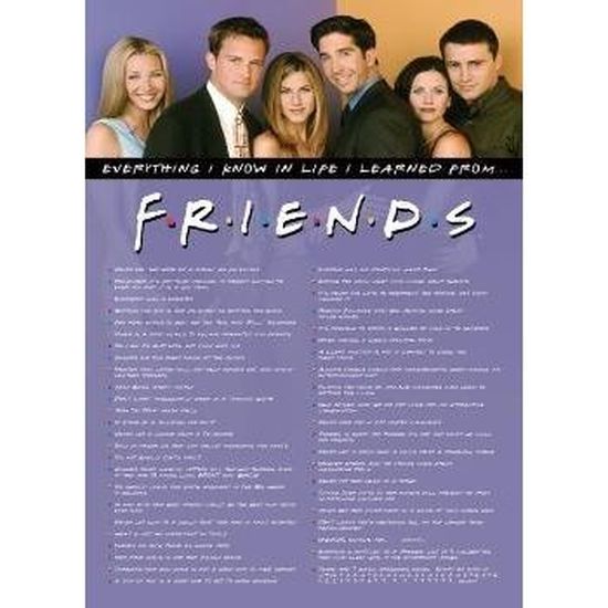Poster sur toile série télévisée Friends - Décoration murale pour