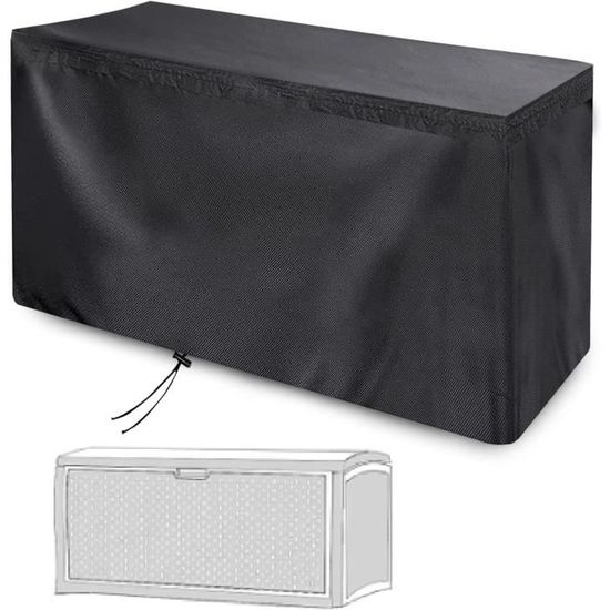 SCHLEUDER Housse Coffre De Rangement Extérieur - Bâche Imperméable Oxford 420D Résistante Hiver Et UV