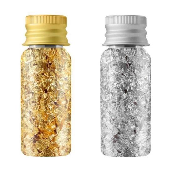 Feuille D’or Comestible – 6 Bouteilles, Décor Pour Gâteaux, Chocolats, Desserts – Sécurité Alimentaire - 10