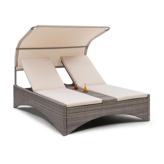 Blumfeldt Renazzo Transat Bain De Soleil 6 Positions - Confort Ultime Pour Jardin Et Terrasse