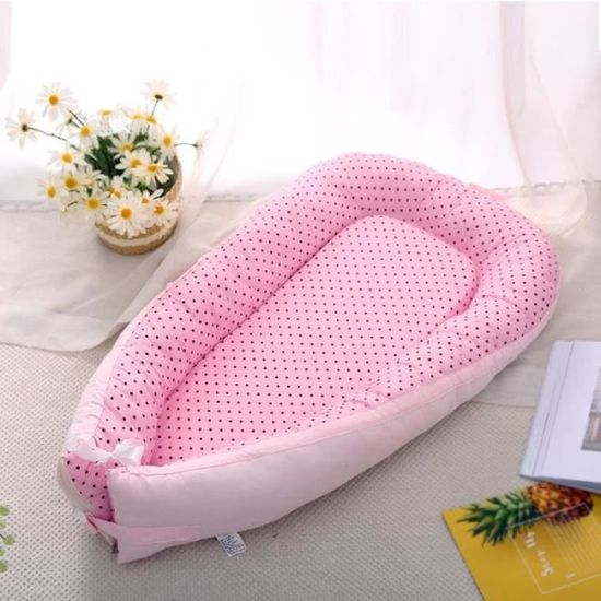 PaLulli® Réducteur De Lit Bébé 100x60 Cm | Cocon Nouveau-né En Mousseline Douce Avec Matelas | Nid De Bébé 100% Coton Certifié Oeko-TEX® Pour Sommeil Sécurisé, Berceau, Lit Et Voyage (Beige