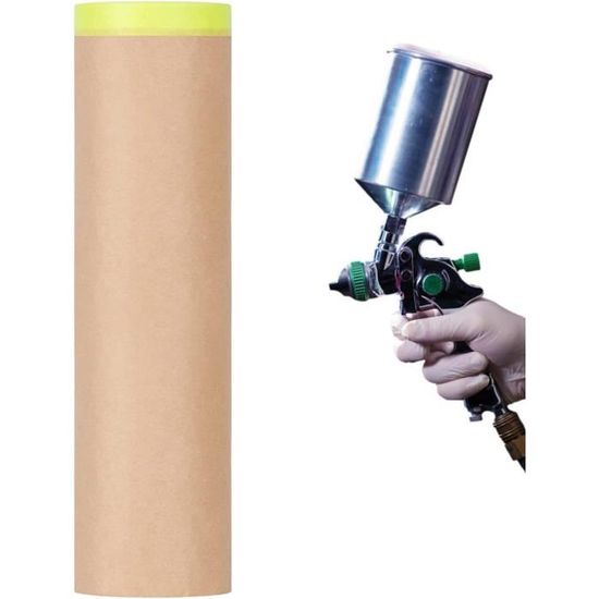 Film De Masquage LLPT - 2 Rouleaux 270cm X 20m Pour Peinture Et Protection