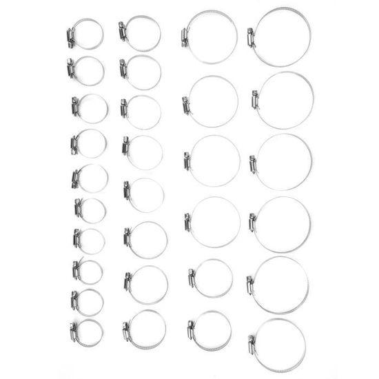 Colliers Cv Acier Inoxydable Kit 24 Colliers De Serrage CV - Acier Inoxydable Universel Colliers Universels Voiture