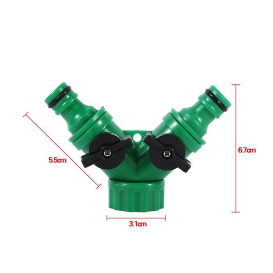 Raccord Rapide Laiton 1/2 Pouce - Lot De 2 Pièces Pour Robinet Et Tuyau D'arrosage - Double étanchéité, Universel