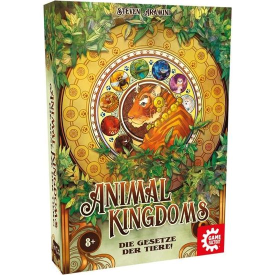 Game Factory 646286 Animal Kingdoms Jeu de societe pour Amis et Famille Jeu de Tactiques pour