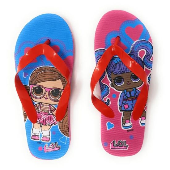 Tongs enfant fille Poup es LOL Surprise Bleu du 27 au 32