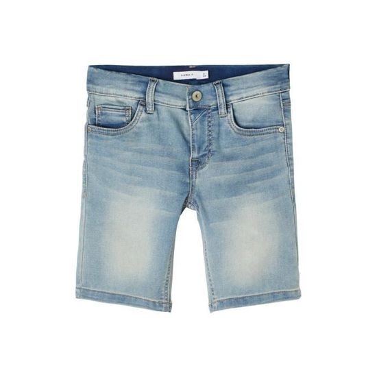 Pantalon Slim Garçon En Coton Bio Bleu Gris - China Blue | Tape à L'oeil