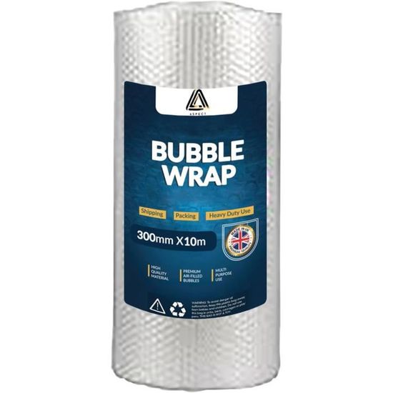 Rouleau Plastique Bulle Protection Déménagement 100 Cm X 40 M - Transparent