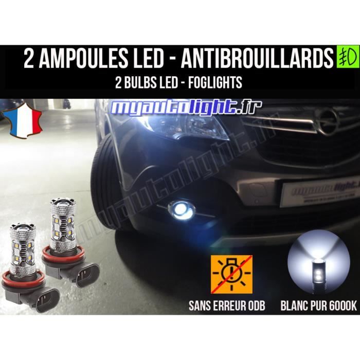 Ampoules Leds antibrouillards pour OPEL MOKKA