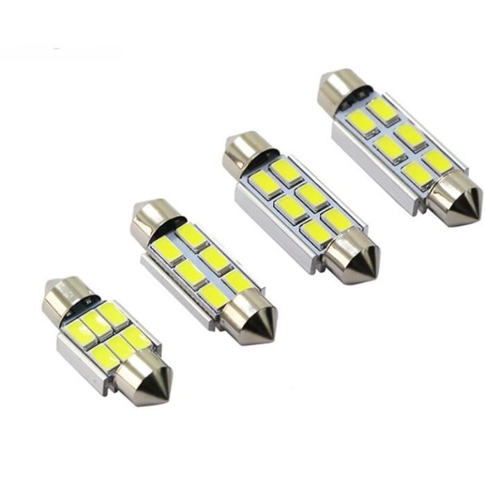 Ampoule 6 Leds Dôme Anti-erreur SMD (C10W/42mm)