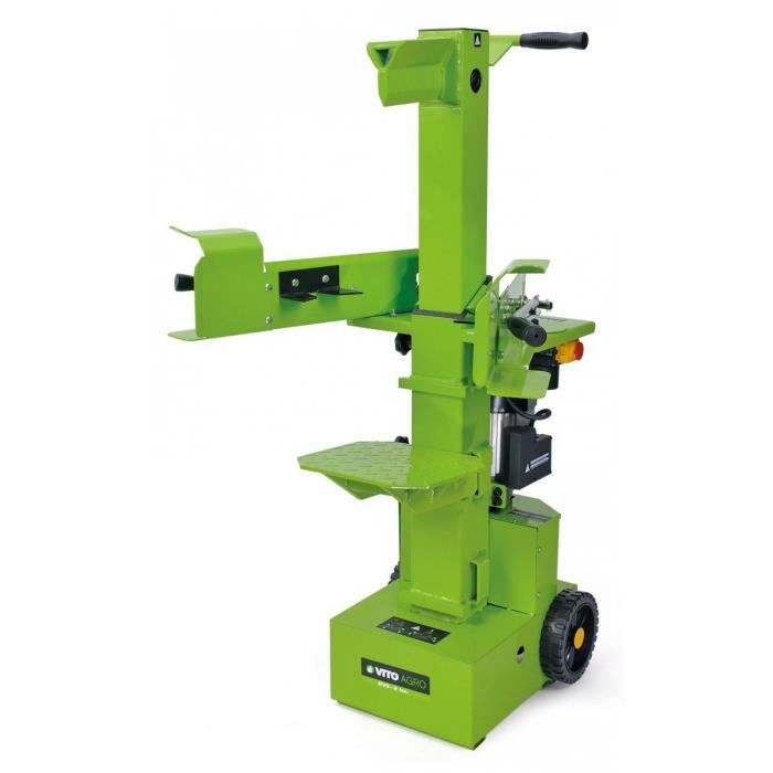 Fendeur de bûches vertical VITO 3500W - pression 9 tonnes - longueur bûche 105cm - largeur 35cm - 3 réglages de la hauteur