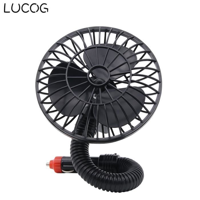 Ventilateur de voiture électrique LUCOG 12 V DC silencieux ventilateur de refroidissement fort pour l - Modèle: Black - HJXFSB01057