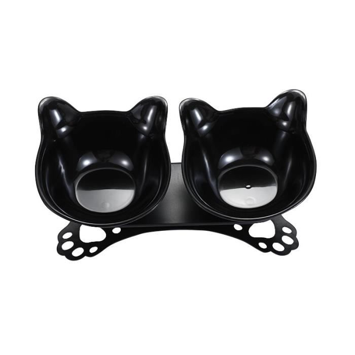 Ecuelle,Bols surélevés pour chats durables chat Double bols surélevé support d'alimentation pour chats, tapis gamelle - Type 3-S