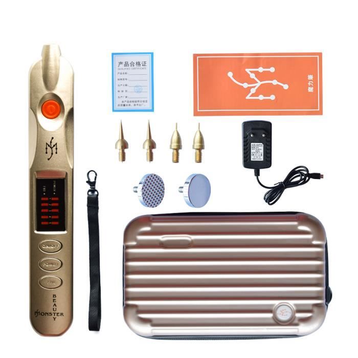 APPAREIL DE MASSAGE MANUEL,Laser Plasma stylo paupières ascenseur taches de rousseur acné étiquette de peau détachant - Type Argent