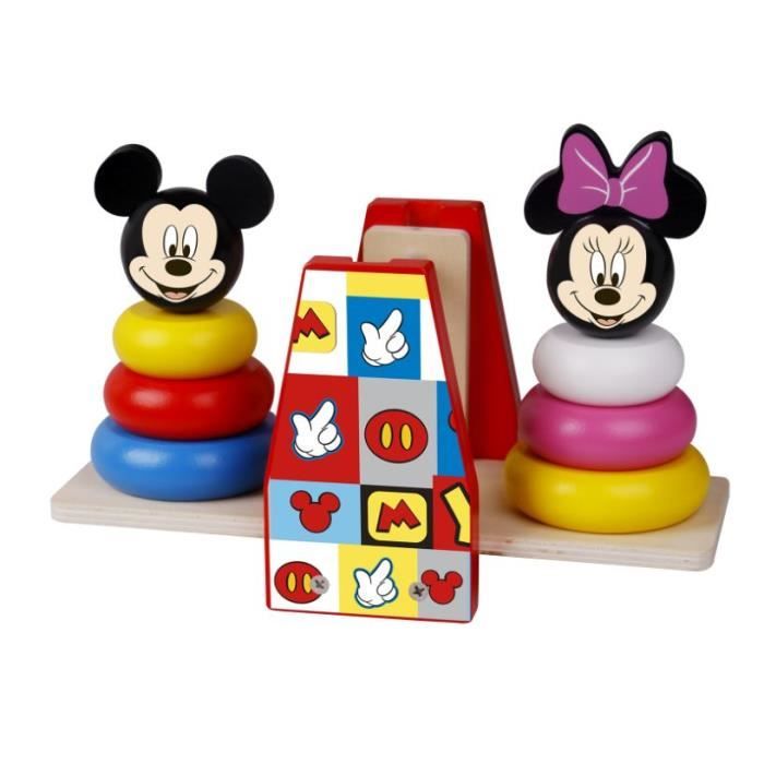 Tour à empiler Mickey Mouse, pour les enfants à partir de 2 ans.