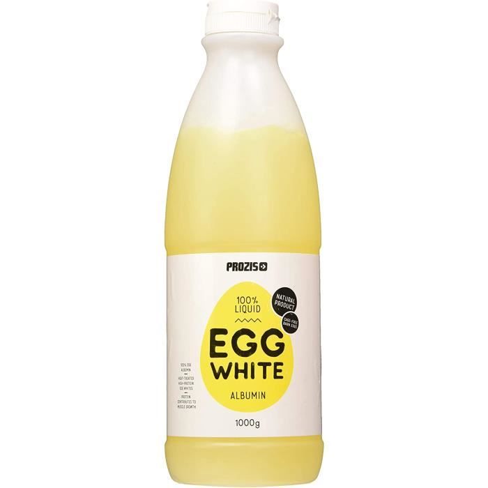 Prozis 100% Blanc d'œuf liquide Albumine 1000 g Nature 416