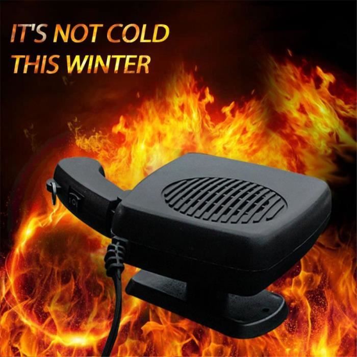 Accessoires auto intérieurs,Chauffage électrique Portable pour voiture, 12V-24V, dégivrage, désembuage, ventilateur de - Type 24V