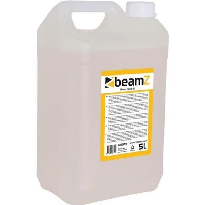 BeamZ FSNF5 - Liquide pour machine à neige 5L, haute performance, ne laisse pas de résidus
