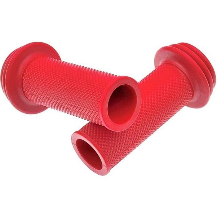 Poignées rouge anti-pincement pour vélo enfant