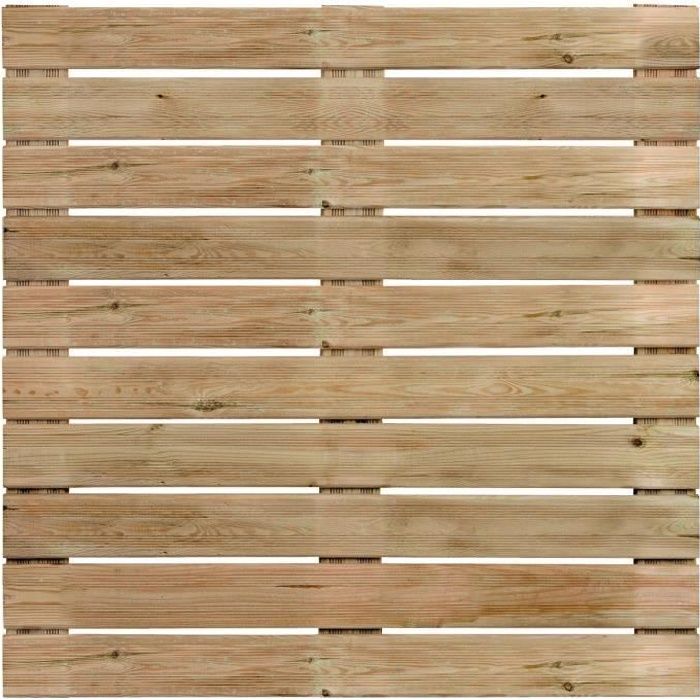 Dalle de terrasse en bois motif droit 100cm