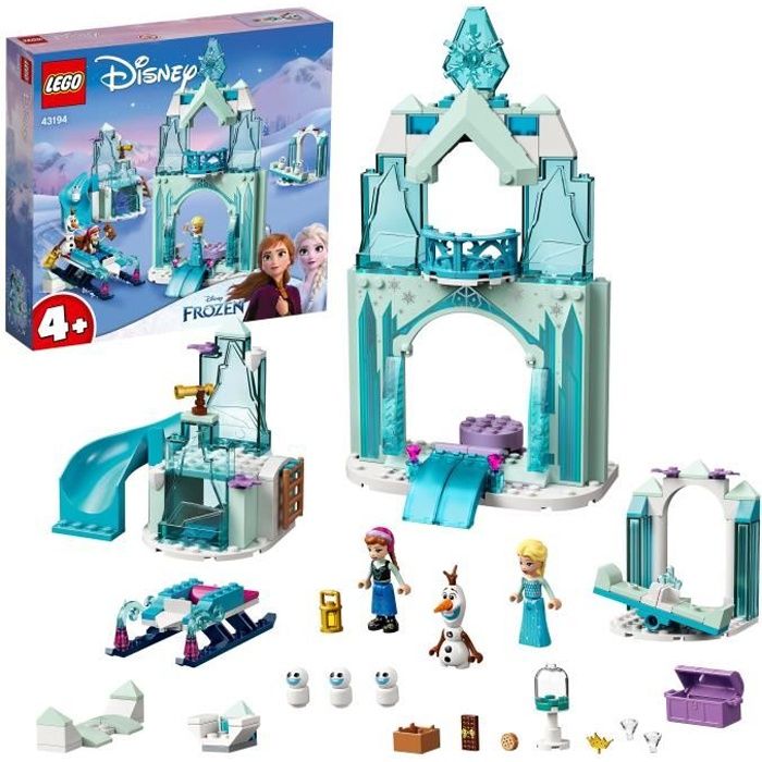 LEGO® 4+ Disney® 43194 Le monde féérique d’Anna et Elsa de la Reine des Neiges avec château et poupées de princesses