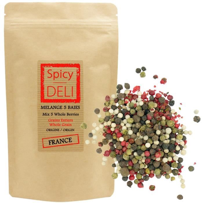 Mélange 5 Baies 100gr - sachet refermable- QUALITE TOP