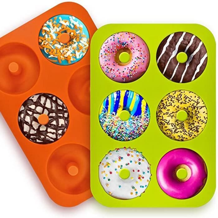 ✨✨3Pcs Moule À Beignets En Silicone 100% Silicone Antiadhésif.Moules À Beignets En Silicone,Moulle Silicone Patisserie,Cake Factory